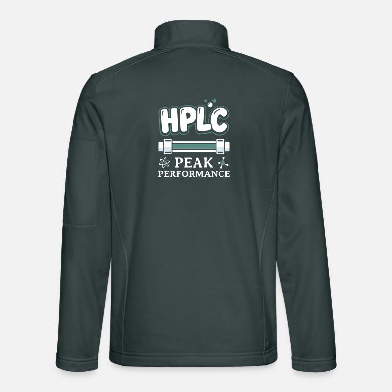 High Performance Liquid Chromatography HPLC Peak Unisex Softshell Jacket
