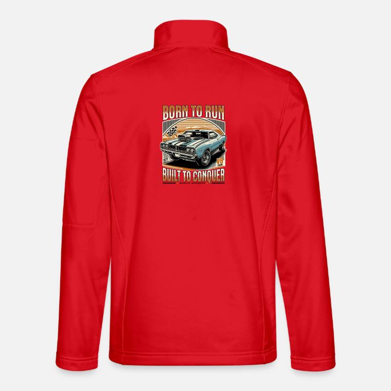 Né pour courir, construit pour conquérir - Veste en tissu softshell Unisexe - rouge