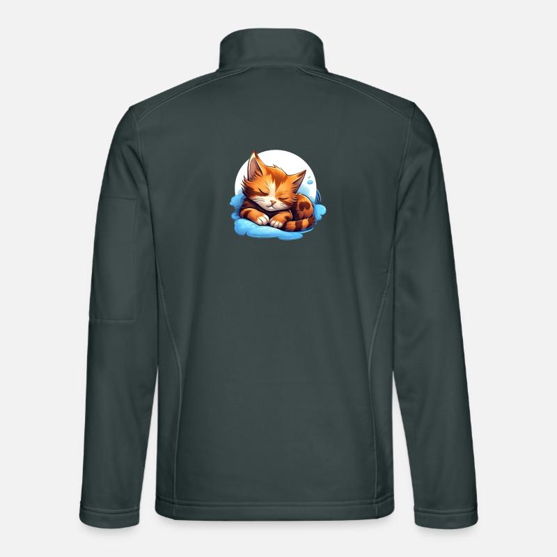 Cat Cuddle Dream on Cloud - Cat Unisex Softshell Jacket