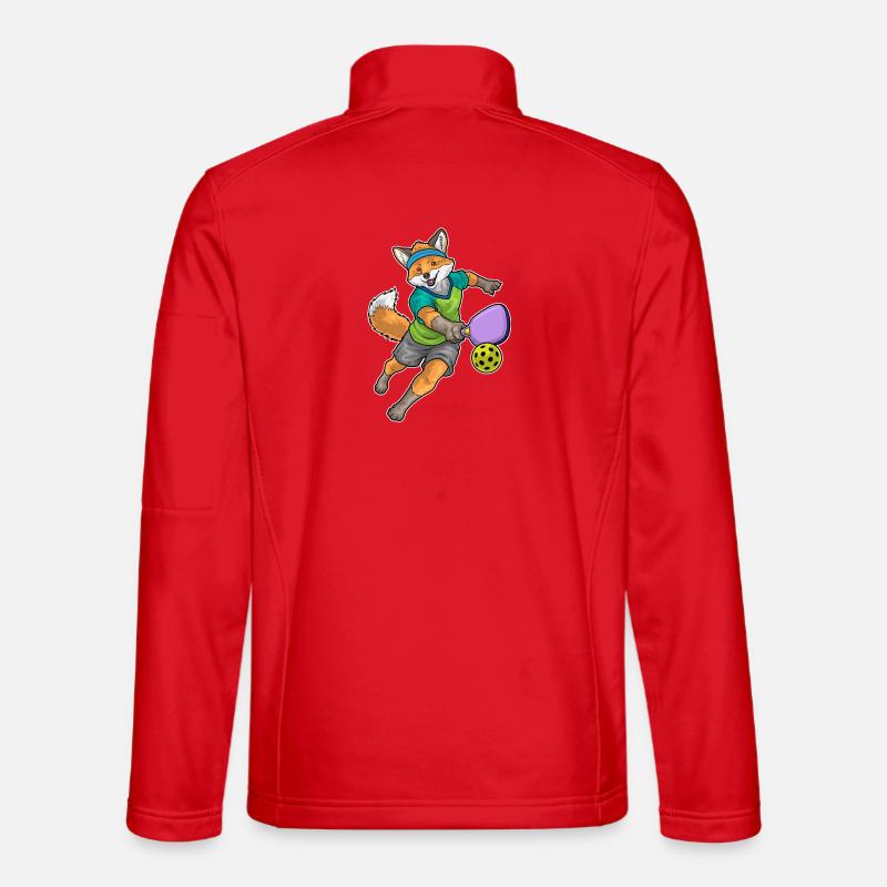 Fox Pickleball - Unisex Softshell Jacket - red