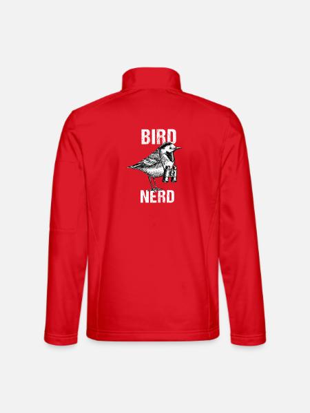 Für nerdige Bird Nerd Lover Vogelbeobachter - Unisex Softshelljacke - Rot