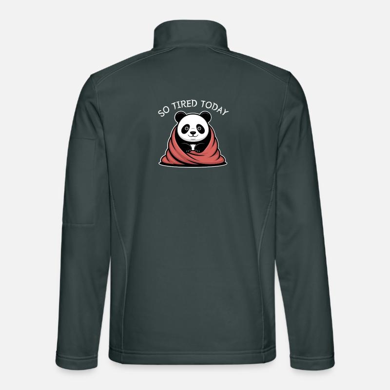 Panda Cuddle Dream Under Blanket Unisex Softshell Jacket