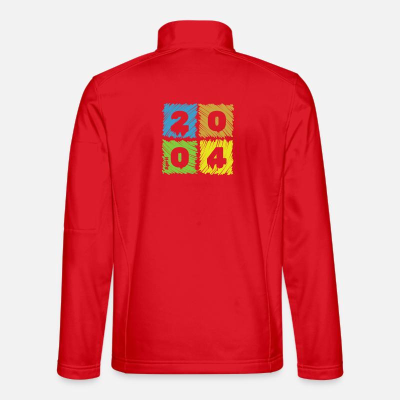 22. Geburtstag Farbige Patches since 04/2004 Unisex Softshelljacke
