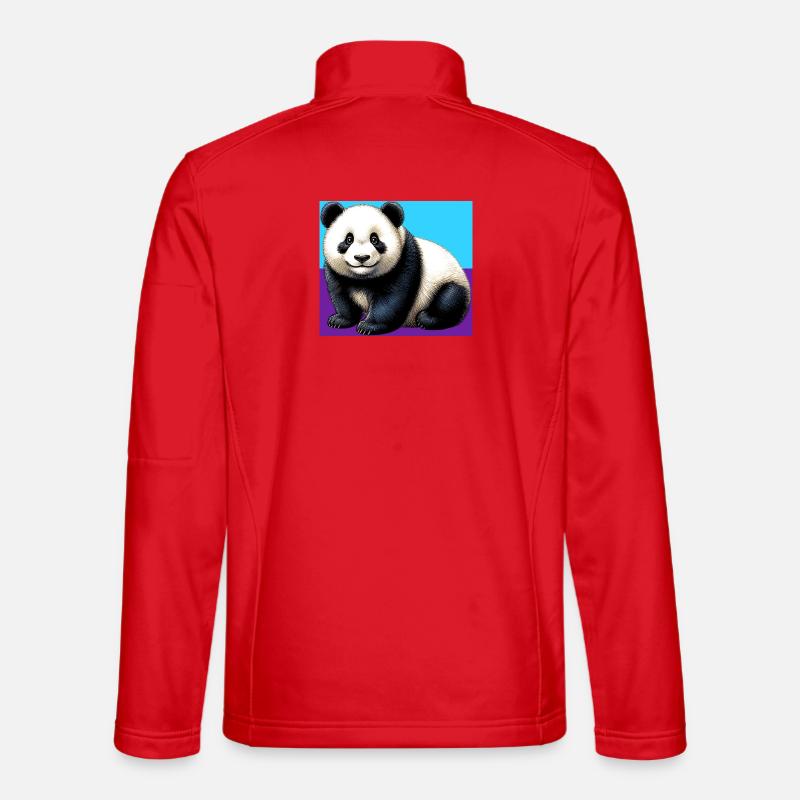 Panda - Unisex Softshelljacke - Rot