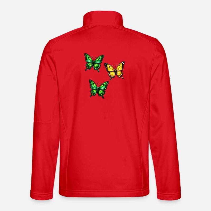 Papillons néon Veste en tissu softshell Unisexe