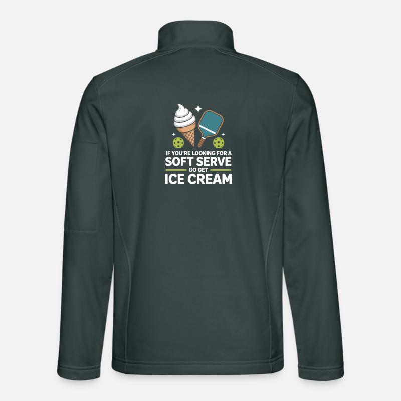 Pickleball Player Looking For Soft Serve Dinking Unisex Softshell Jacket