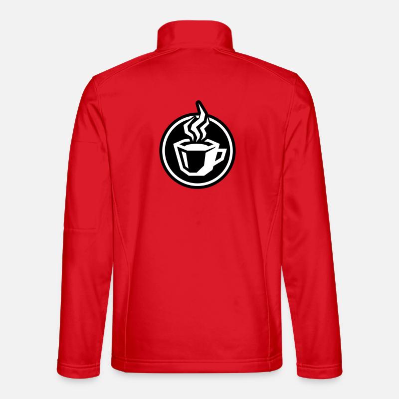 Kaffee Tasse Symbol - Unisex Softshelljacke - Rot