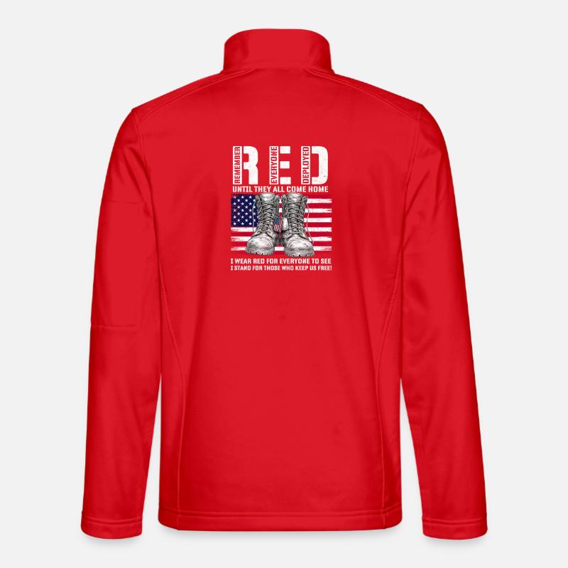 RED Friday Remember Everyone Deployed Home - Unisex Softshelljacke - Rot