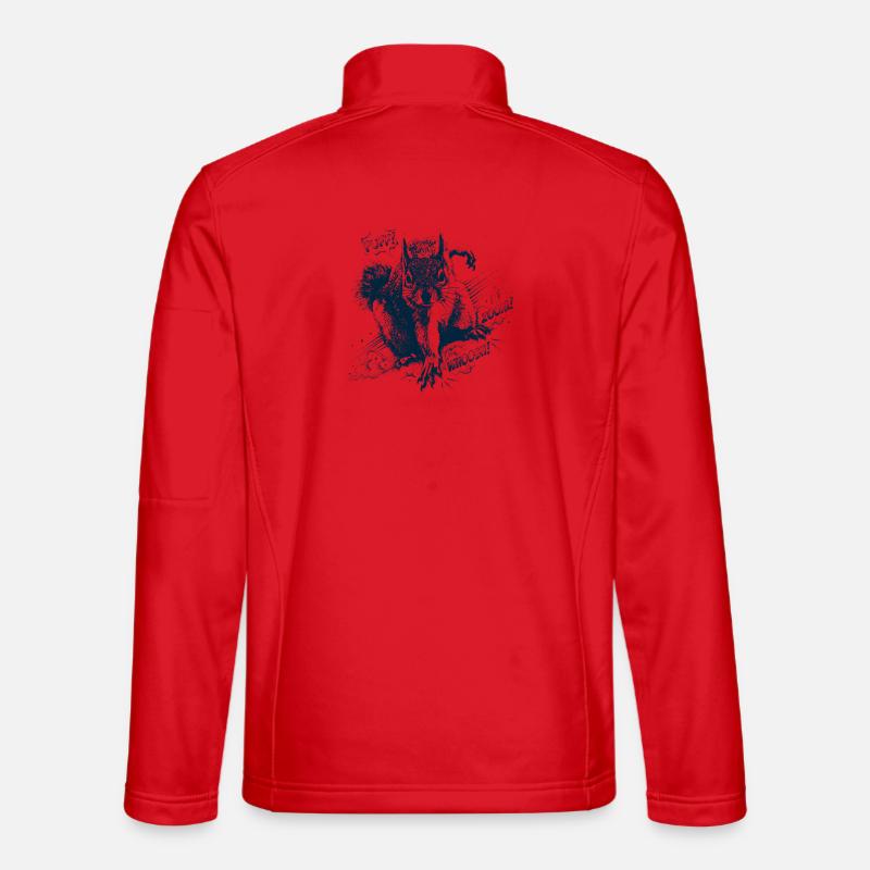 Eichhörnchen Superhero - Unisex Softshelljacke - Rot