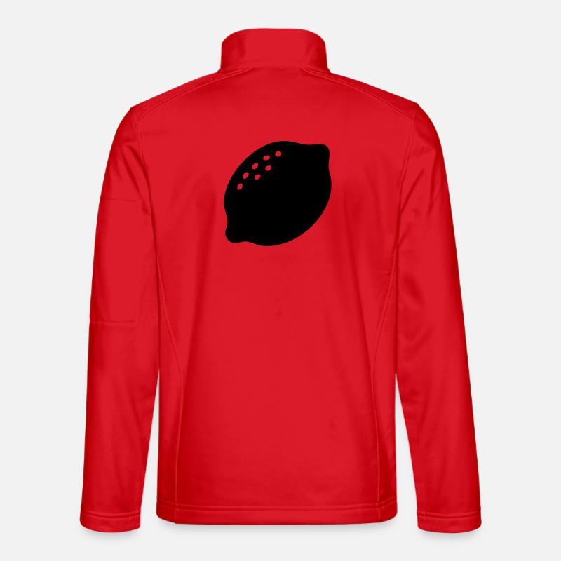 Lemon Silhouette – Fresh Citrus Design Unisex Softshell Jacket