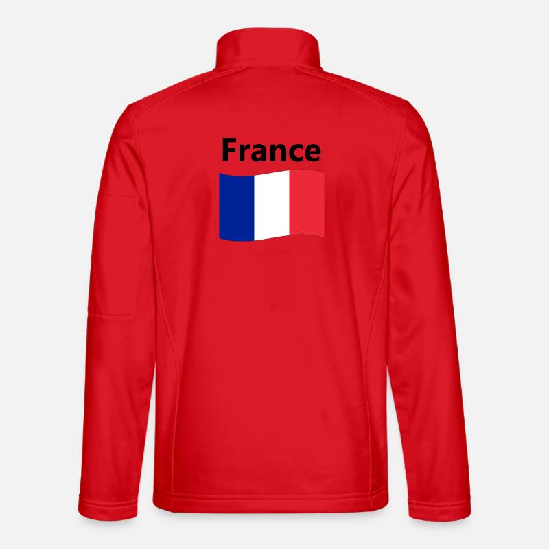 Drapeau Français Veste en tissu softshell Unisexe