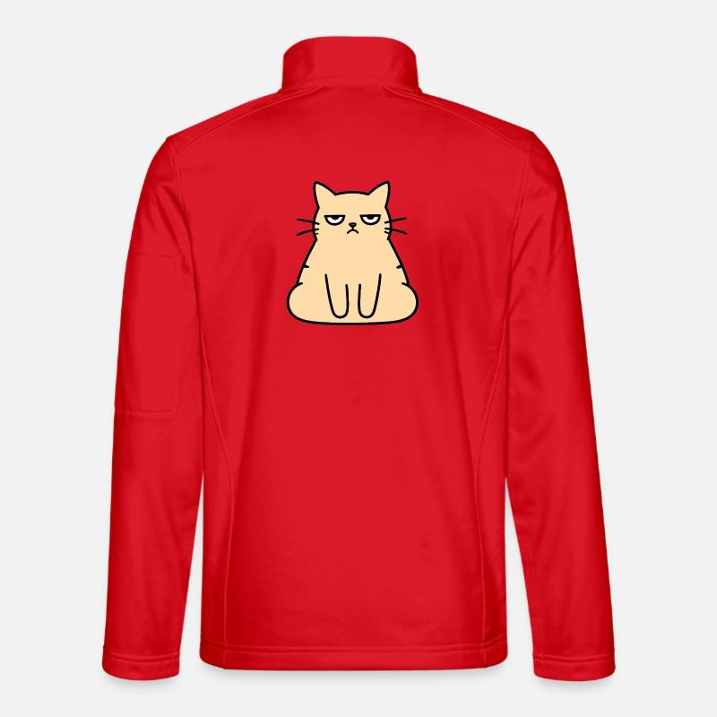 Grumpy Lounge-Katze Unisex Softshelljacke