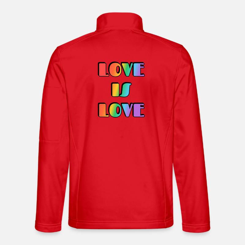 Love Is Love Rainbow - Unisex Softshell Jacket - red