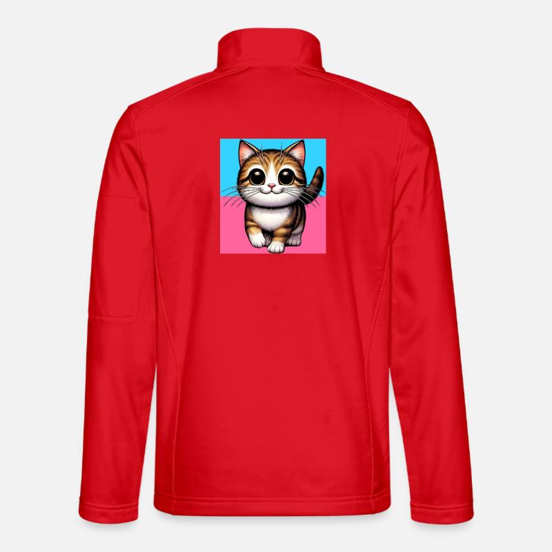 Katze - Unisex Softshelljacke - Rot