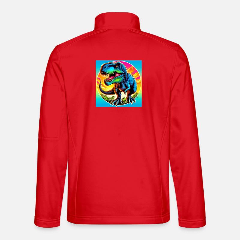 dinosaur - Unisex Softshell Jacket - red