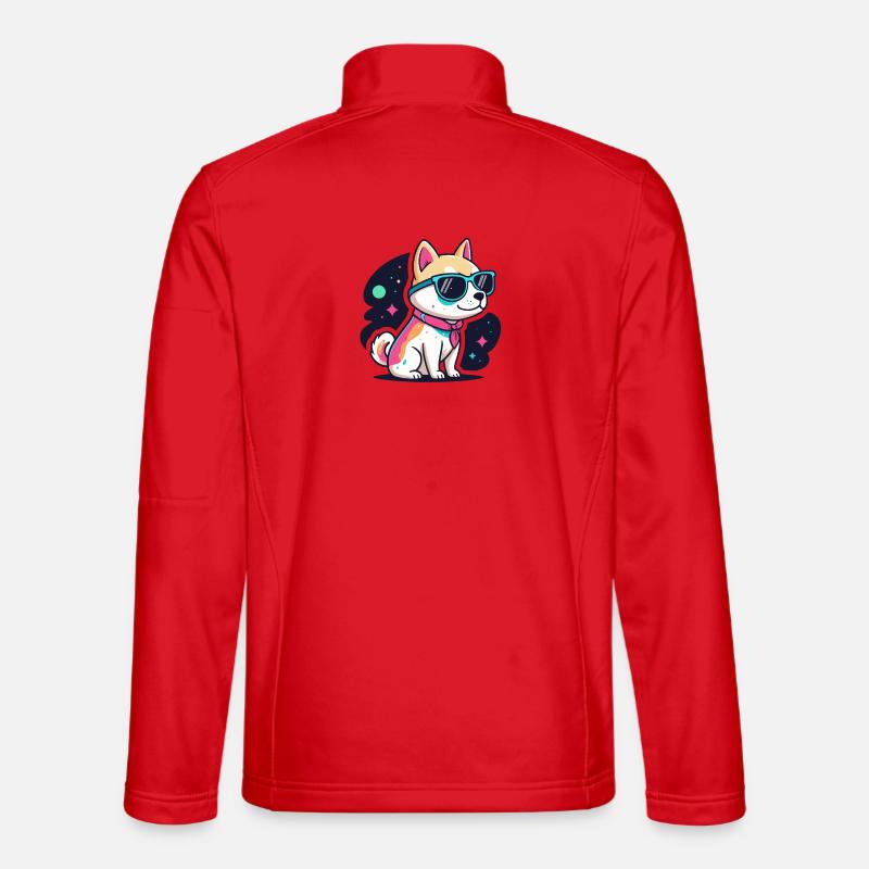 Hund Astral Neonbrille - Unisex Softshelljacke - Rot