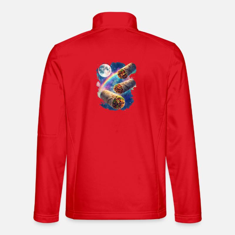 Kosmos Burrito Galaxy - Unisex Softshelljacke - Rot