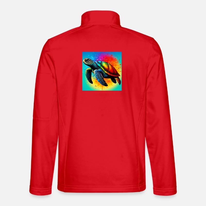 turtle - Unisex Softshell Jacket - red