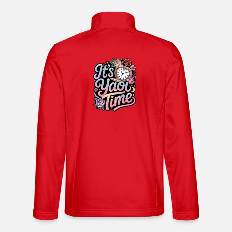 Es ist Yaoi Zeit - Unisex Softshelljacke - Rot
