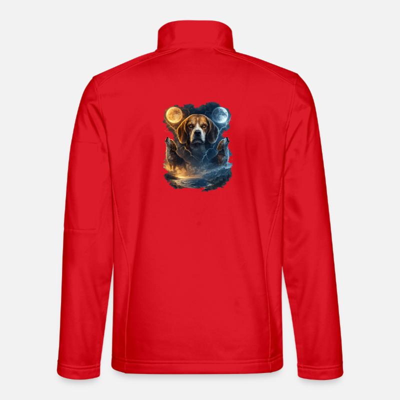 Moon Beagle Night Magic Beagle Unisex Softshell Jacket