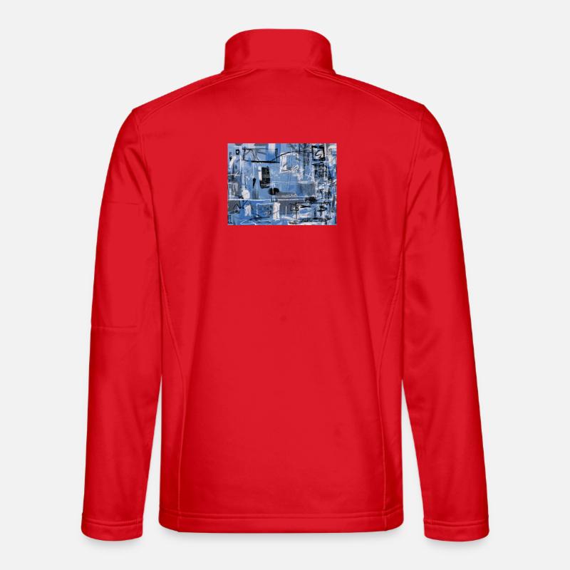 Stadtnotation 2 - Unisex Softshelljacke - Rot