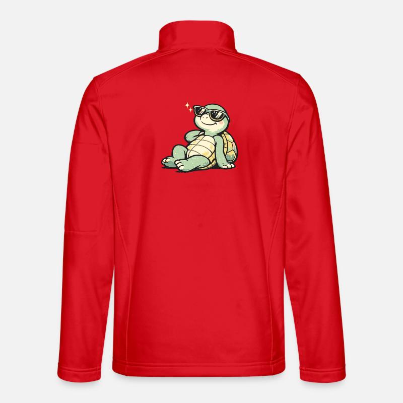 Sun turtle with style - Unisex Softshell Jacket - red