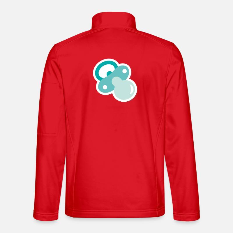 Schnuller - Unisex Softshelljacke - Rot