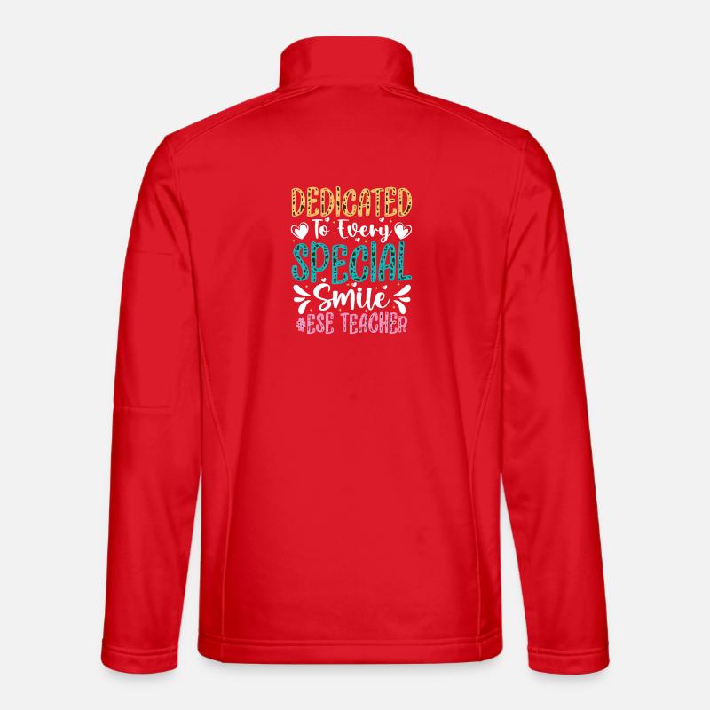 Gifts for ESE Teachers - Unisex Softshell Jacket - red