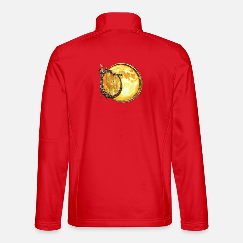 Golden Lunar Harp - Unisex Softshell Jacket - red