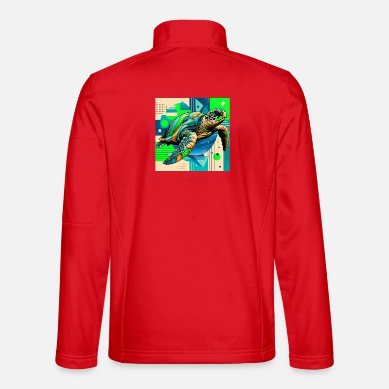 turtle - Unisex Softshell Jacket - red