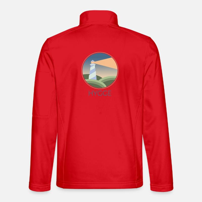 Hygge Leuchtturm - Unisex Softshelljacke - Rot