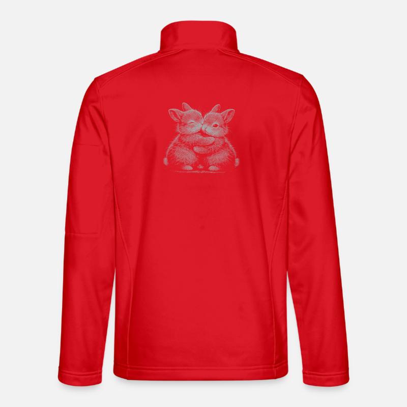 pygmy rabbit - Unisex Softshell Jacket - red