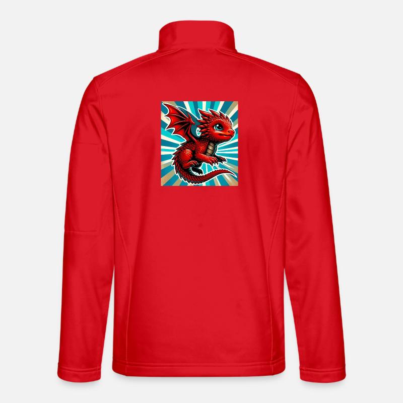 dragon - Unisex Softshell Jacket - red