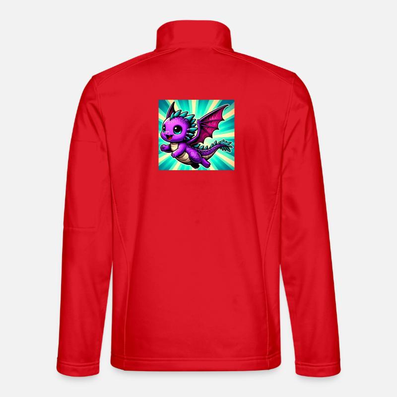 dragon - Unisex Softshell Jacket - red
