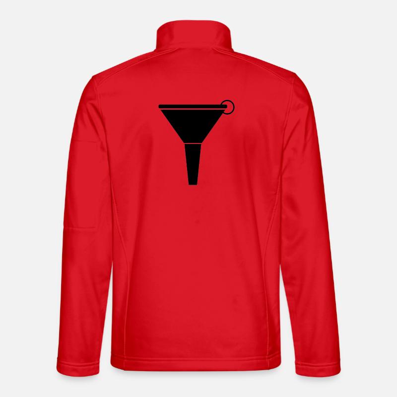 Trichter - Unisex Softshelljacke - Rot