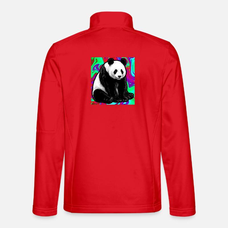 Panda - Unisex Softshelljacke - Rot
