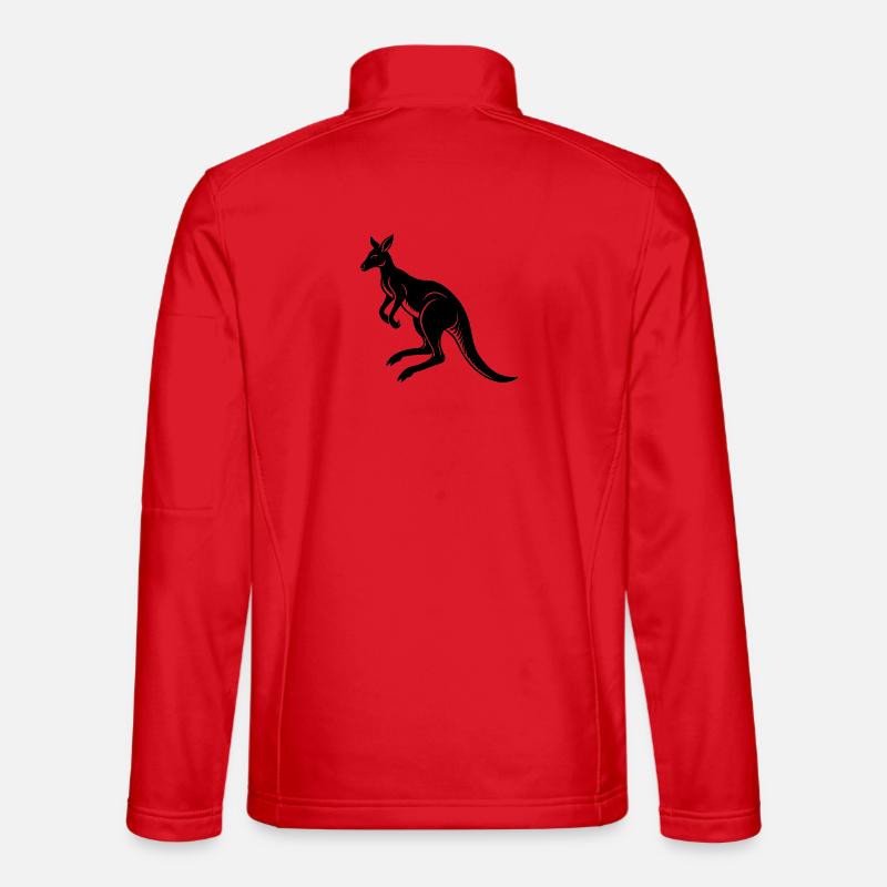 Kangaroo Jumping - Unisex Softshell Jacket - red