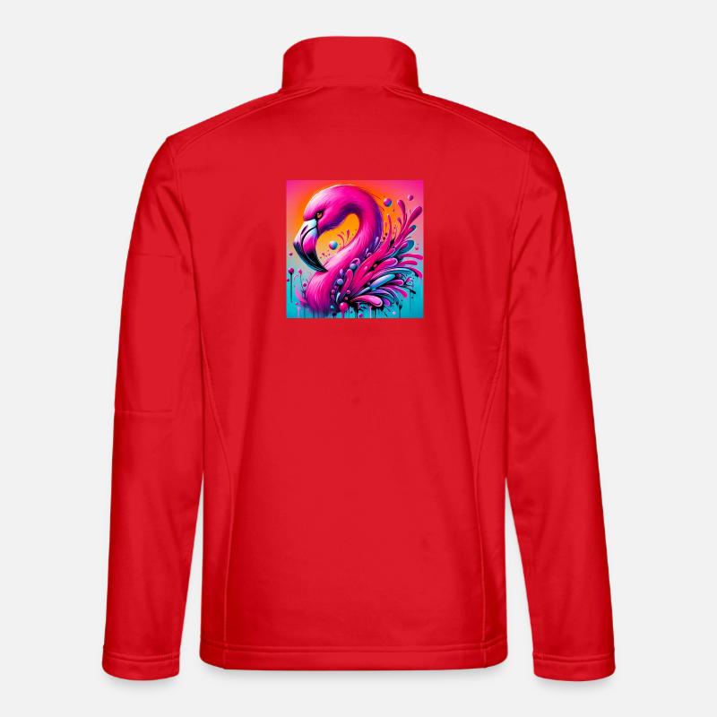 flamingo - Unisex Softshell Jacket - red