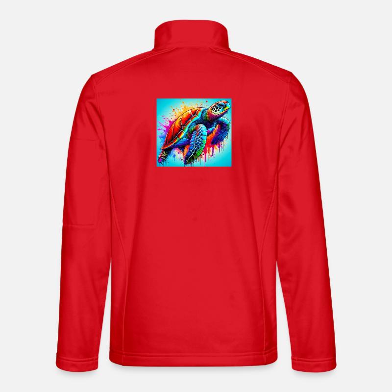 Schildkröte - Unisex Softshelljacke - Rot