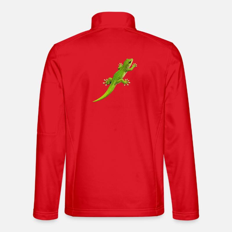 Gecko klettert 1 - Unisex Softshelljacke - Rot