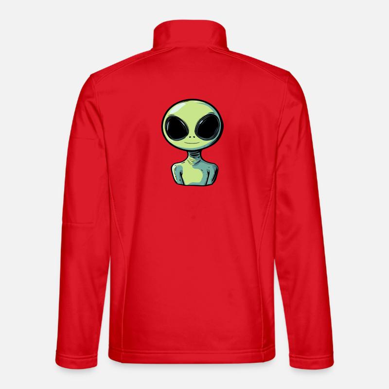 Alien Martian - Unisex Softshell Jacket - red