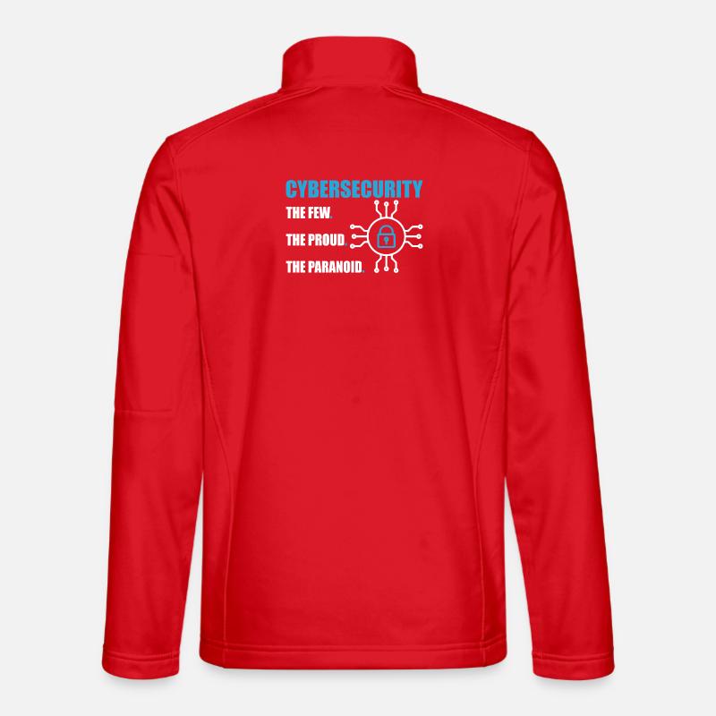 Lustiges Cybersicherheits-IT-Support-IT-Sicherheitsnetzwerk - Unisex Softshelljacke - Rot