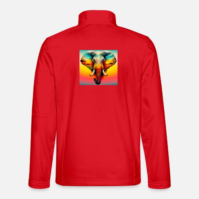 elephant - Unisex Softshell Jacket - red