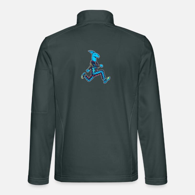 Blue Llama runner Unisex Softshell Jacket