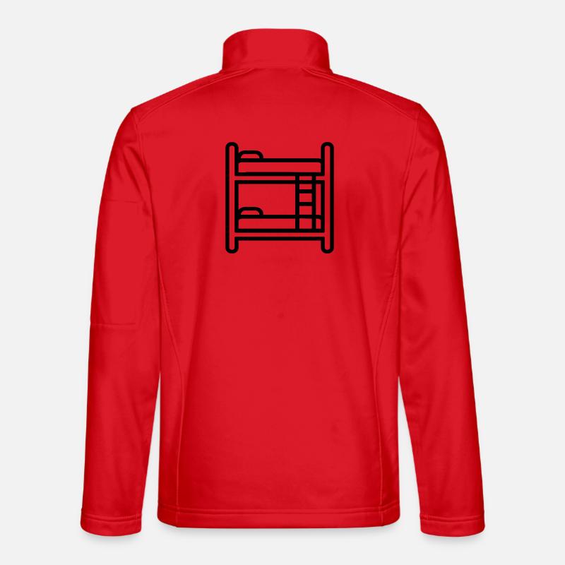 bunk bed - Unisex Softshell Jacket - red