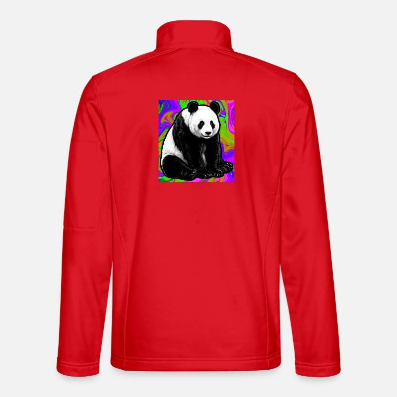 Panda - Unisex Softshelljacke - Rot