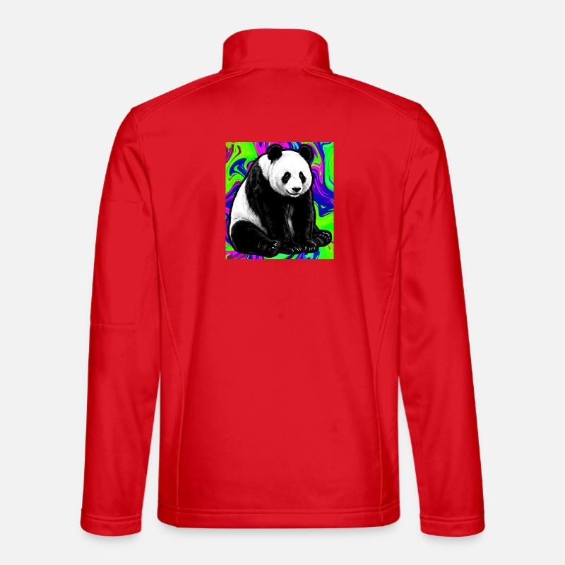Panda - Unisex Softshelljacke - Rot