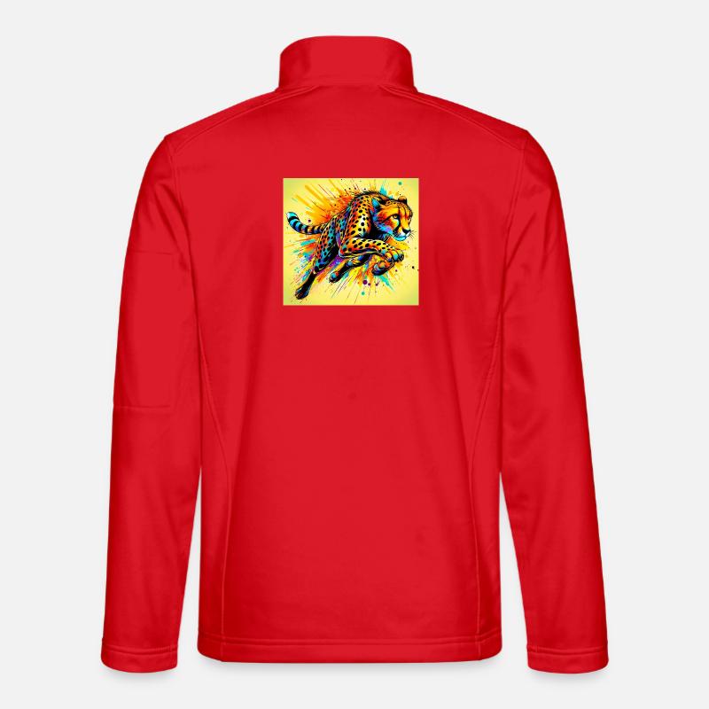 cheetah - Unisex Softshell Jacket - red