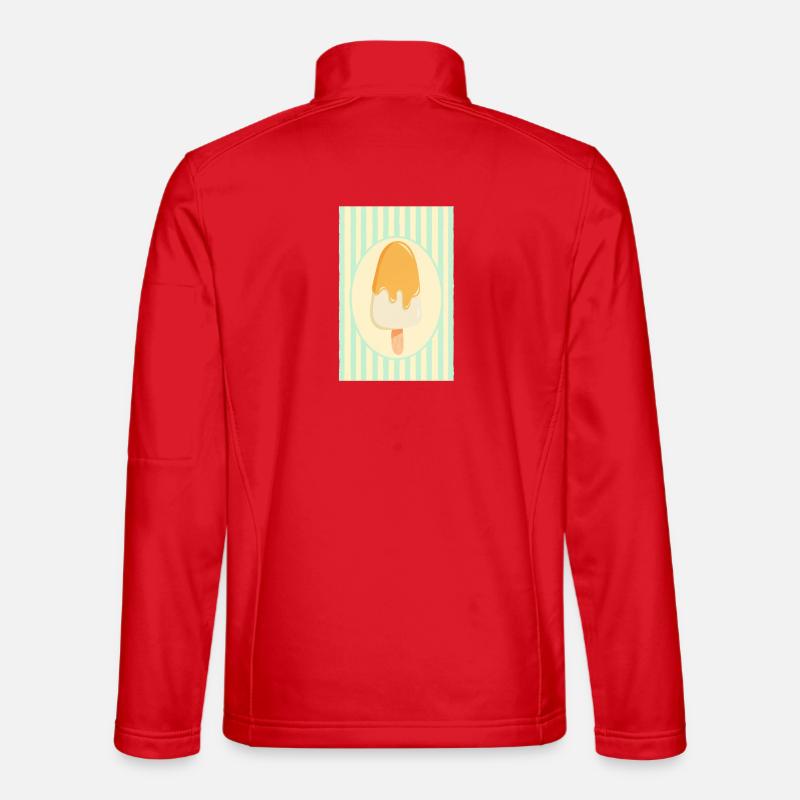 Popsicles Retro Summer Design - Unisex Softshell Jacket - red
