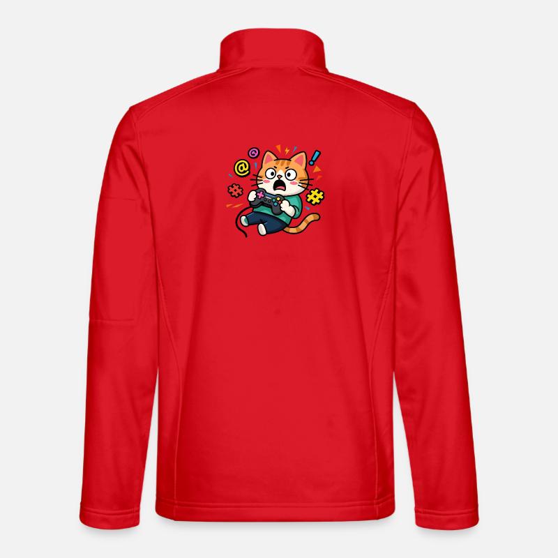 Gamer Cat Unleashed Unisex Softshell Jacket